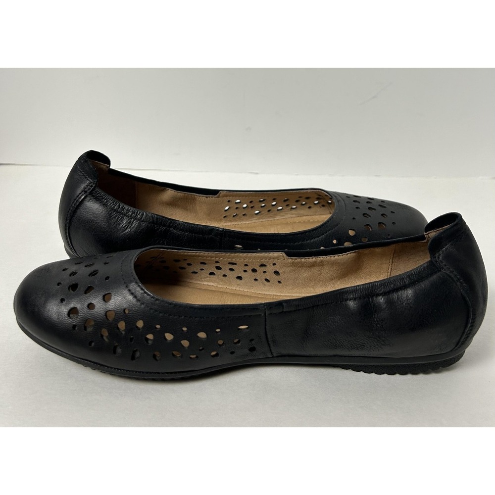 Josef Seibel Ballet Flat Womens Size 9 Pippa 29 Shoes US 40 EU Black Perforated - Picture 6 of 10